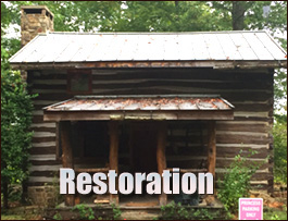 Historic Log Cabin Restoration  Henagar, Alabama